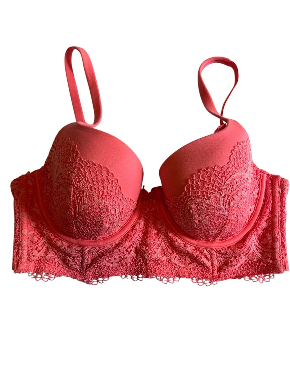 Victoria's Secret Body by Victoria Longline Lined Demi Bra Size 34D